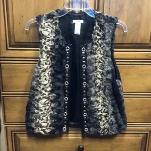 Faux fur vest